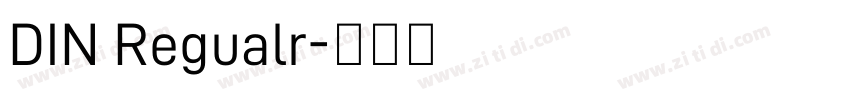 DIN Regualr字体转换